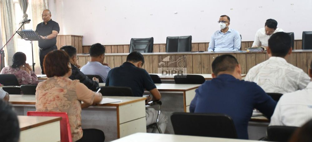 Kohima District Water & Sanitation Mission meeting held at the DC’s Office, Kohima on September 13. (DIPR Photo)